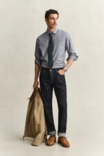 GANT REG JASPE HOUNDSTOOTH CHECK SHIRT - Billede 4