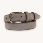 PORTIA Taupe Leather Belt - Billede 3