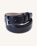 PORTIA Black Leather Belt - Billede 2