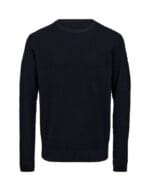Black Blue O-neck regular fit knit - Billede 5