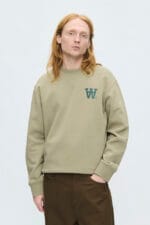 DOUBLE A by Wood Wood WWNoel AA Chest Print Sweatshirt - Billede 4