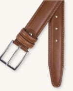 PORTIA Cognac Leather Belt