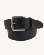 PORTIA Black Full Grain Leather Belt - Billede 2