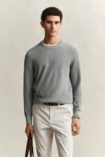 GANT MICRO TEXTURED COTTON C-NECK