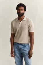 GANT MICRO TEXTURED COTTON SS POLO