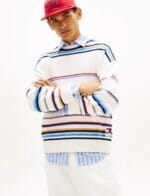 Tommy Hilfiger TJM 90S MULTI STRIPES SWEATER