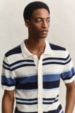 GANT STRIPED TEXTURE POLO - Billede 3