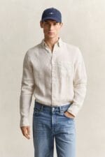 GANT REG GMNT DYED LINEN SHIRT - Billede 7