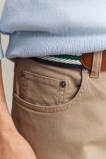 GANT SLIM COTTON / LINEN JEANS - Billede 3
