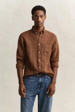 GANT REG GMNT DYED LINEN SHIRT