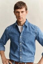 GANT REG DENIM SHIRT - Billede 4