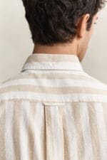 GANT REG COTTON LINEN STRIPE SS SHIRT - Billede 3