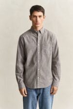 GANT REG ARCHIVE POPLIN MELANGE SHIRT - Billede 5