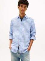 Tommy Hilfiger TJM REG LINEN MX STRP SHIRT EXT