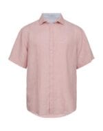 Gino Marcello Linen blend shirt s/s modern fit