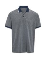 Black Blue Polo 2-tone reg. fit - Billede 3