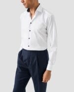 ETON Medallion Effect Signature Twill Shirt