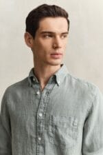 GANT REG GMNT DYED LINEN SHIRT - Billede 6