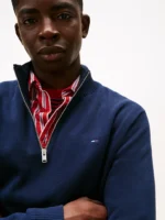 Tommy Hilfiger TJM SLM ESS LIGHT Â¼ ZIP SWTR EXT - Billede 2