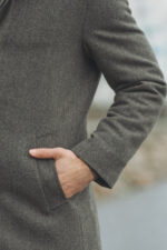 Gino Marcello Mens wool coat modern fit - Billede 3