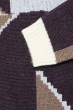Casual Friday CFBIRK geometric knit with polo col - Billede 5