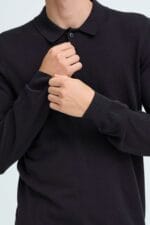 Casual Friday CFOSVALD fine knitted polo knit - Billede 2