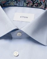 ETON Solid Signature Twill Paisley Effect Shirt - Billede 5