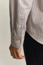 GANT REG FLANNEL MELANGE STRIPE SHIRT - Billede 4