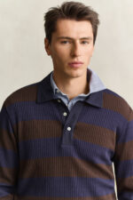 GANT STRIPED WAFFLE POLO - Billede 3