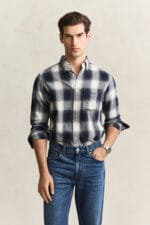 GANT REG WINDBLOWN FLANNEL CHECK SHIRT - Billede 3