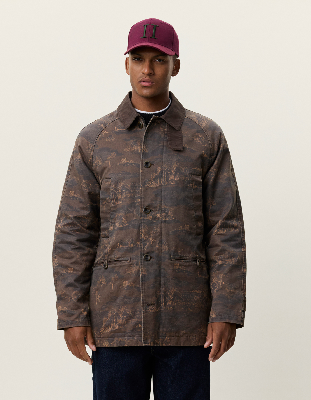 unnamed-3 Les Deux Coated AOP Jacket - Billede 1