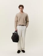 Les Deux Melange V-Neck Knit