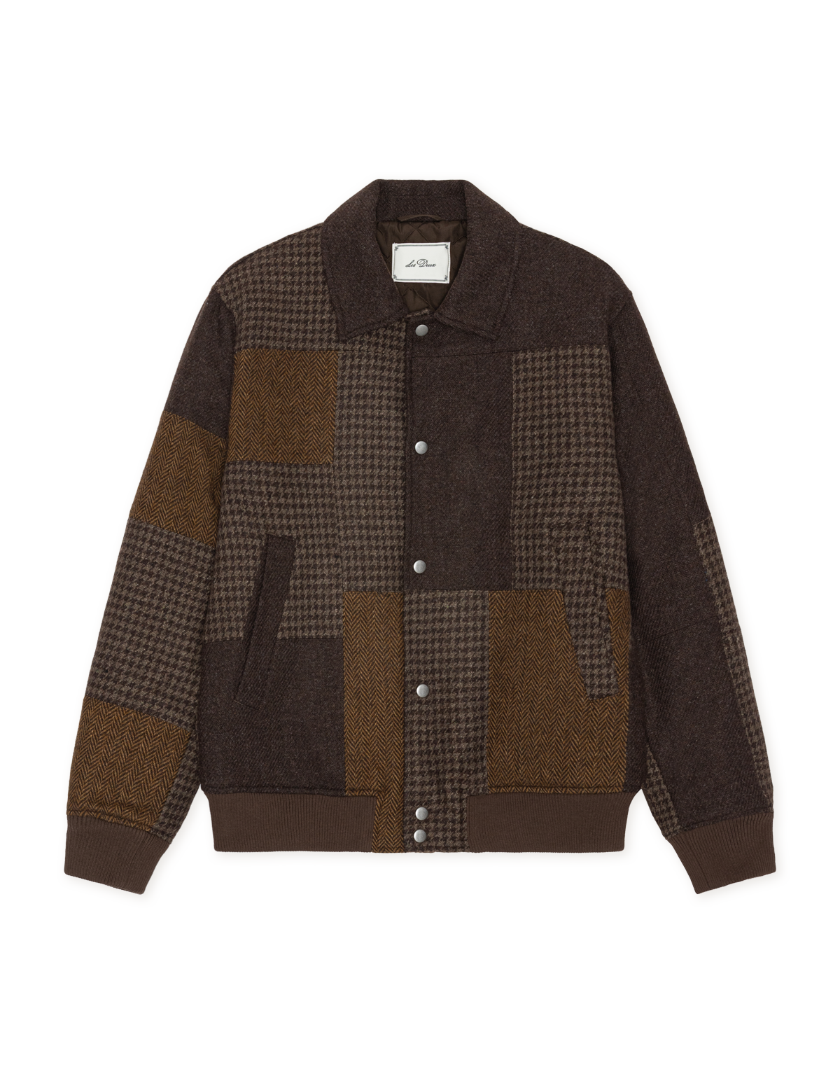 unnamed-8 Les Deux Patchwork Wool Varsity Jacket - Billede 1