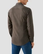 ETON Solid Signature Flannel Shirt Normal Fit - Billede 4